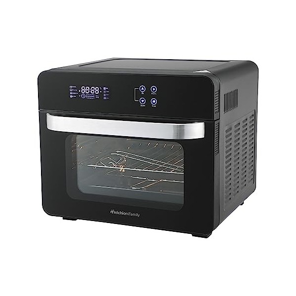 Melchioni Family | Combo Friteuse à air VITTORIA, Capacité 24 litres, Friteuse + Four statique et ventilé avec 11 programmes,