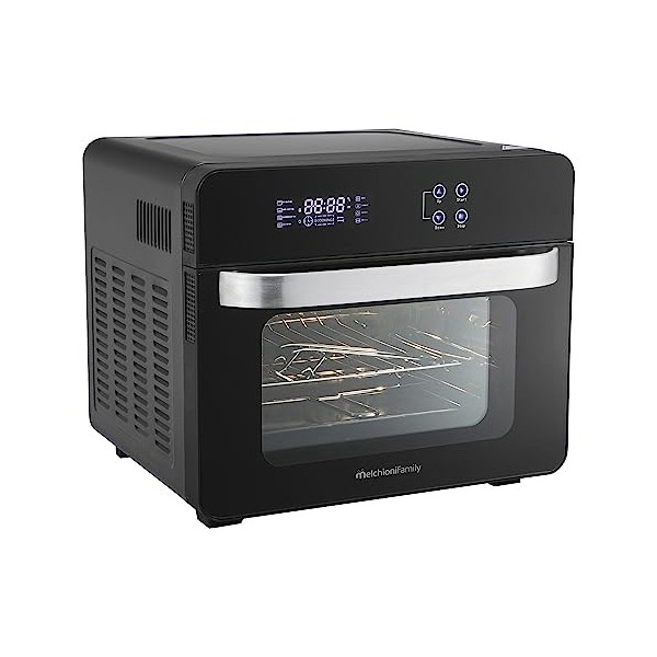 Melchioni Family | Combo Friteuse à air VITTORIA, Capacité 24 litres, Friteuse + Four statique et ventilé avec 11 programmes,