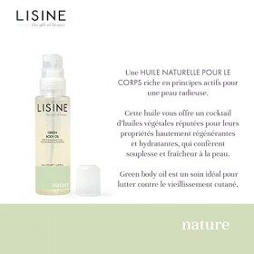 Huile Naturelle Green Body Oil 100 ml, Soin pour le Corps Tout Type de Peau, Vegan Friendly, Régénérante, Hydratante, Apaisan