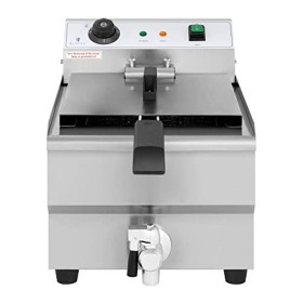 Royal Catering Friteuse Électrique De Restaurant Simple Professionnelle RCEF-13EHB 3 200 W, Capacité Totale De 13L, Volume D