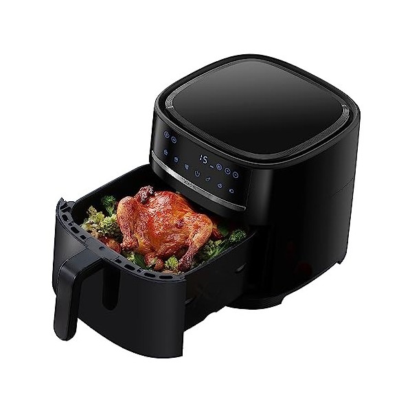 XIAOMI Air Fryer 6L Friteuse à air chaud XXL 1500 W, réglable de 40 à 200 °, circulation dair chaud à 360 °, 6 programmes, f