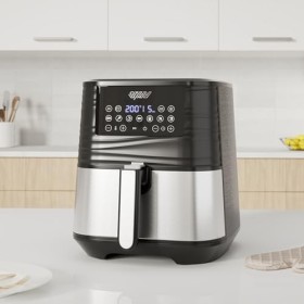 Innsky Friteuse à air chaud 5,5 l XXL, 1700 W Friteuse à air chaud avec écran tactile numérique LED et 7 programmes X-Large 