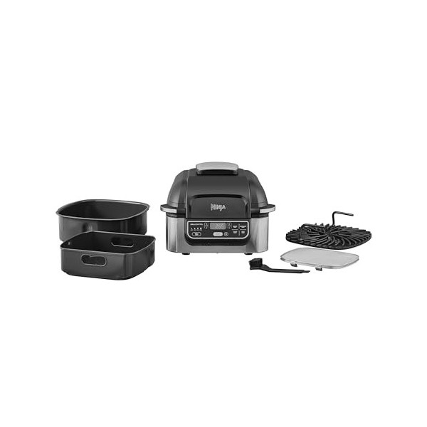 Ninja Foodi Grill & Air Fryer, 5,7L, 5 Fonctions de Cuisson Air Fry, Grille, Cuit, Rotis et bien plus, Pièces Lavables au Lav