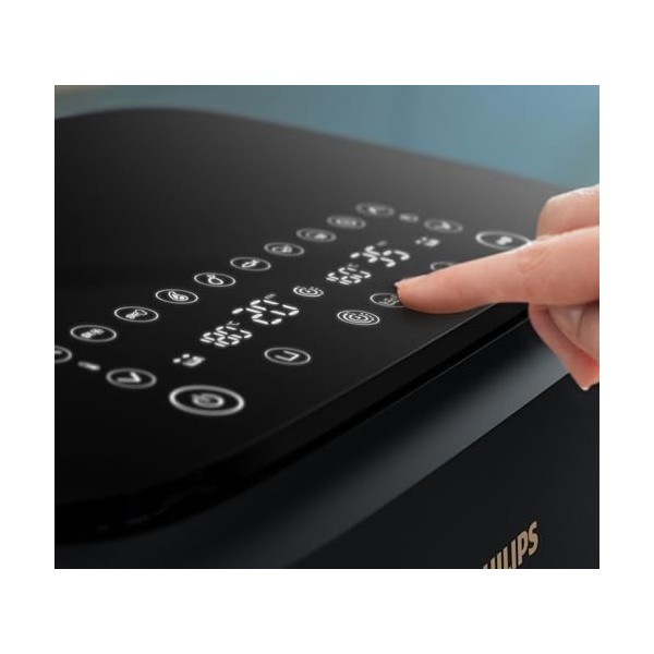 Philips Dual basket Airfryer - Cuisson saine, rapide et polyvalente, capacité de 9 litres, écran tactile, conception à deux t