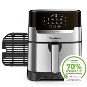 Moulinex Easy Fry & Grill Digital 2-en-1 Friteuse sans huile + grill, Capacité 4,2 L, Jusqu’à 6 personnes, 8 programmes autom