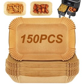 GINOYA Sacs en papier pour friteuse à air comprimé Ninja AF300UK AF400UK double zone, cuiseur vapeur, four à barbecue