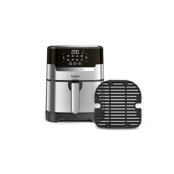 Tefal EY505D Easy Fry & Grill Deluxe Friteuse à air chaud, technologie 2 en 1 friteuse à air chaud et grill , avec capacité
