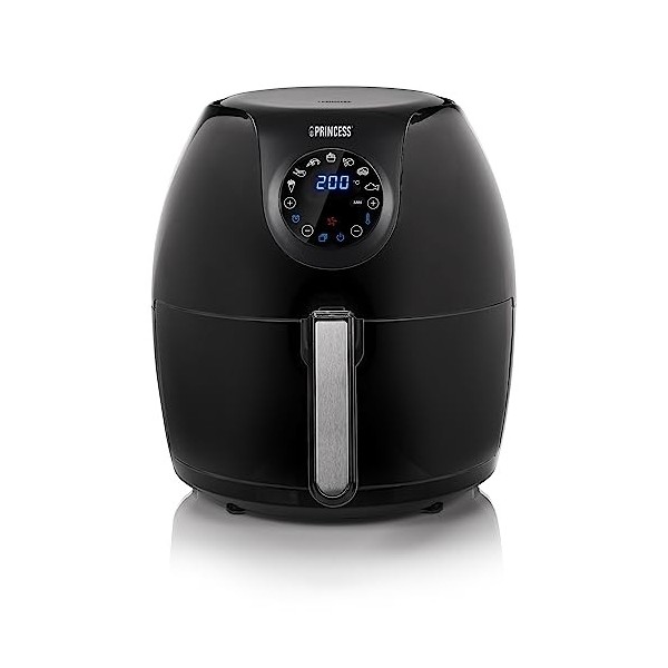 Princess Friteuse sans huile SlimFry 8 L, peu encombrant, technologie de cuisson sans graisse, 8 programmes, fenêtre transpar