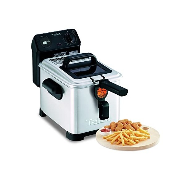 Tefal Friteuse électrique semi-professionnelle, Capacité 4 L, Jusquà 4 personnes, Filtre à huile breveté, Zone froide, Hublo