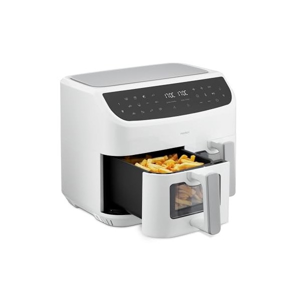 MEDION E40 XL Friteuse à air chaud panier à friture XXL de 5,3 litres, 2 150 watts, 9 programmes automatiques, fonction cuis