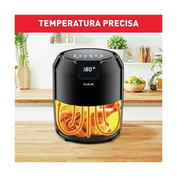 Tefal EY4018 Easy Fry Precision XL Friteuse à air chaud, 1500 W, capacité de 4,2 l, programmes automatiques, écran numérique,