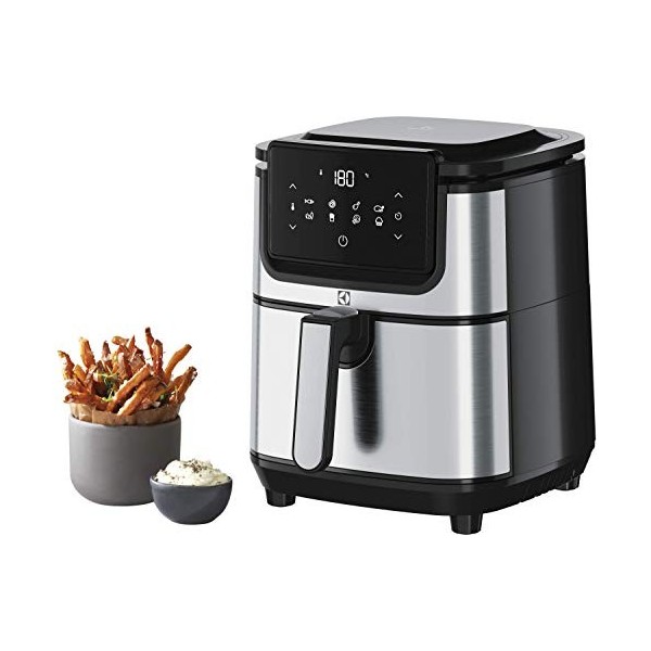 Electrolux E6AF1-4ST Friteuse à air, 8 programmes de cuisine préréglés pour cuisine saine, puissance 1500 W, capacité 3,5 l, 