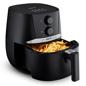 MEDION Air Fryer E20 L Friteuse sans huile à air chaud, capacité 3,2 L, 1400 W, petit et facile à utiliser, régulation de la