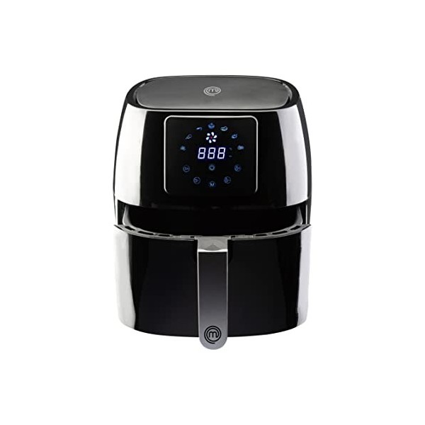 MasterChef Friteuse Sans Huile 4,5L Air Fryer pour 2-4 Personnes, Friteuse à air Chaud, avec Ecran LCD Numerique, 7 Programme