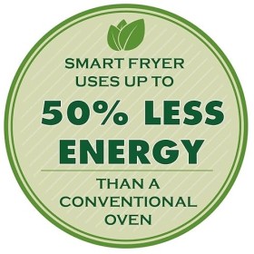 Emerio AirFryer AF-126672.4 Friteuse numérique à air chaud double avec air chaud sans huile supplémentaire, volume 2 x 5,0 l,