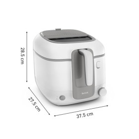 Tefal Friteuse classique, Capacité huile 2,2 L, Capacité frites 1,5 kg, Cuve antiadhésive, Filtration des odeurs, Hublot de c
