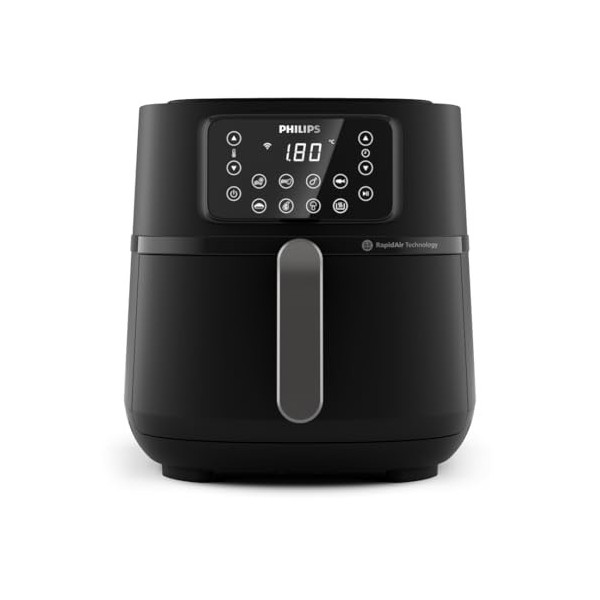 Philips 5000 Series Airfryer XXL - Connecté - 16 fonctions de cuisson, format XXL de 7,2L/1,4kg, technologie RapidAir, -90% d