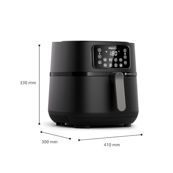 Philips 5000 Series Airfryer XXL - Connecté - 16 fonctions de cuisson, format XXL de 7,2L/1,4kg, technologie RapidAir, -90% d