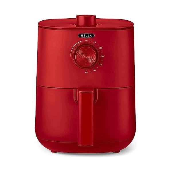 BELLA Friteuse à Air Numérique de 2.9 QT, Multifonction 5-en-1 avec Grille et Panier Antiadhésifs Amovibles et Lavables au La