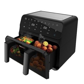Cecotec Friteuse sans huile 9 L à air chaud Cecofry Dual 9000. 2200W, numérique et compacte, double température, technologie 