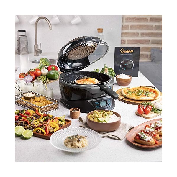 Cecotec Friteuse sans huile diététique TurboCecofry 4D Healthy Système de cuisson 360o, 8 programmes préconfigurés, températu