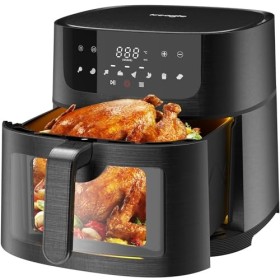 Iceagle Friteuse Sans Huile 9L XXL – 1800W Friteuse à Air avec Grande Fenêtre | Airfryer avec écran Tactile LED, 8 Programmes
