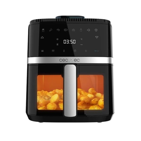 Cecotec Friteuse Sans Huile de 5 L Cecofry Drip 5000 Air Fryer. 1500 W, Spray dEau, 8 Menus, Technologie PerfectCook, 80-200