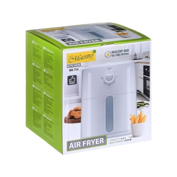 Feel Maestro Friteuse sans huile MR-754 Blanc 1500 W 4,2 L