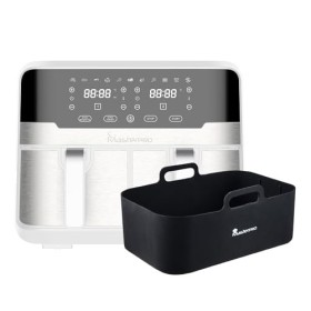 MasterPRO Rocket Duo 900 - Double huile sans huile - blanc - 9 L et 2400 W Capacité