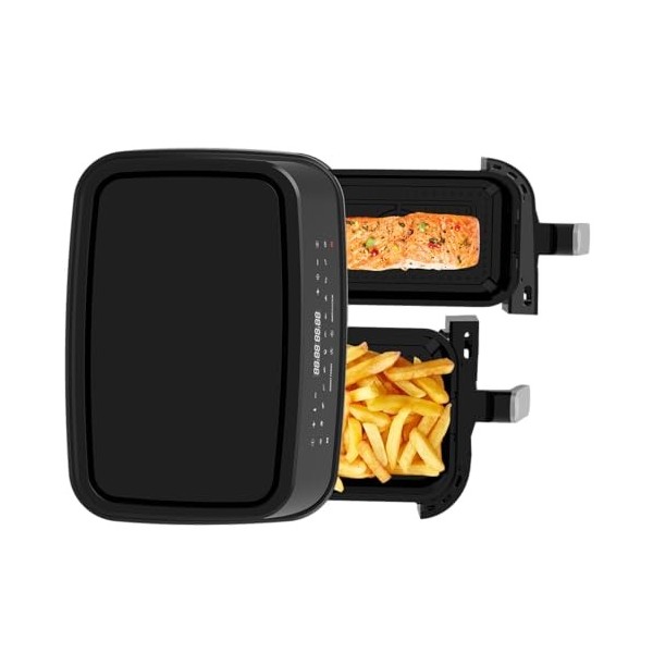 TECHWOOD Friteuse sans Huile Duo - 2700W, Noir