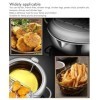 Friteuse Japonaise Tempura de 28 Cm, Marmite en Acier Inoxydable avec Thermomètre, Support de Filtre à Huile pour Cuisinières