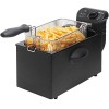 Bestron Friteuse à huile avec technologie zone froide, 3,5 litres, Avec régulateur de température, Lavable au lave-vaisselle,