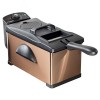 Bestron Friteuse à huile avec technologie zone froide, 3,5 litres, Avec régulateur de température, Lavable au lave-vaisselle,