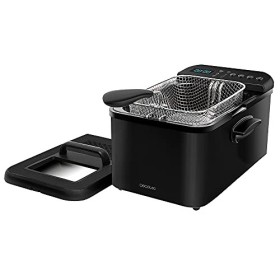 Cecotec Friteuse numérique Cleanfry Luxury 3000 Black. Design élégant en acier inoxydable et laquée noir avec 3,2 L de capaci