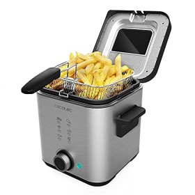 Cecotec Friteuse électrique CleanFry Advance 1500 Black d’1,5 L en acier inoxydable avec filtre OilCleaner qui maintient l’hu