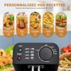 Aigostar Feast - Friteuse à double cuve indépendantes 0% BPA. 3600W, capacité totale 6L : 2 x 3L. 2 thermostats, 2 couvercles