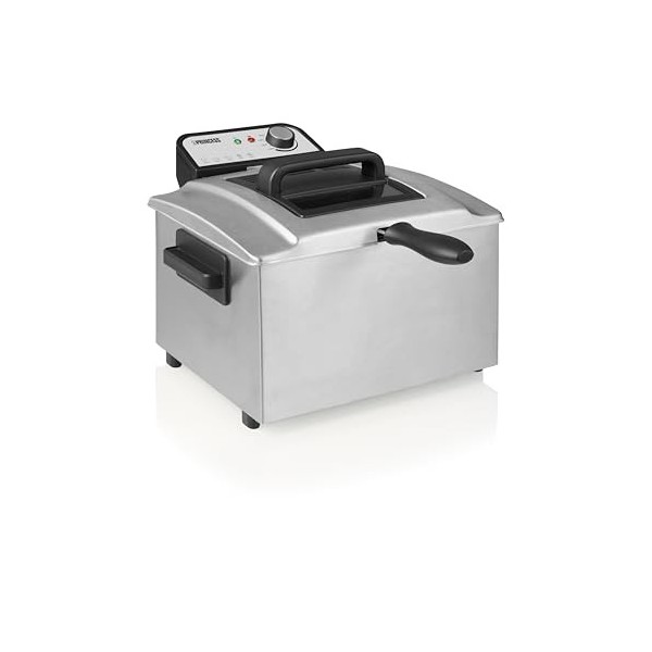 Princess Friteuse 182642-4 L - 4 portions - 2000 W - Zone froide, Inox Brossé, 4 Litres