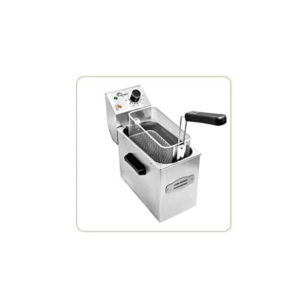 LITTLE BALANCE 8481 My George Pro, Friteuse électrique, Contenance 4 l, Puissance 3200 W, Tout Inox