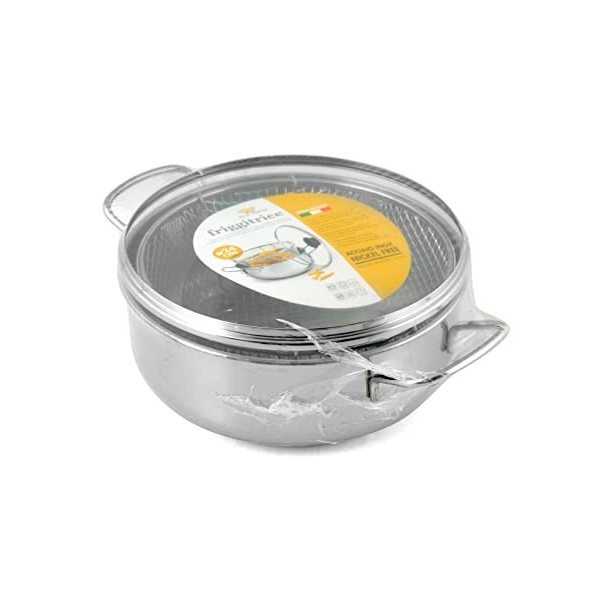 ROYAL NORFOLK Friteuse en inox, avec couvercle, 24 cm