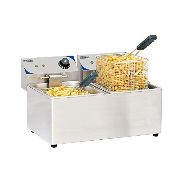 Casselin CFE82 - Friteuse électrique 2 x 8 litres