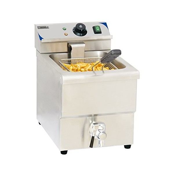 Casselin CFEV8 - Friteuse électrique avec vanne de vidange 8 litres