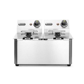 HENDI 205846 Friteuse 2x4L, 6000W, 470x380x H 315mm, Inox