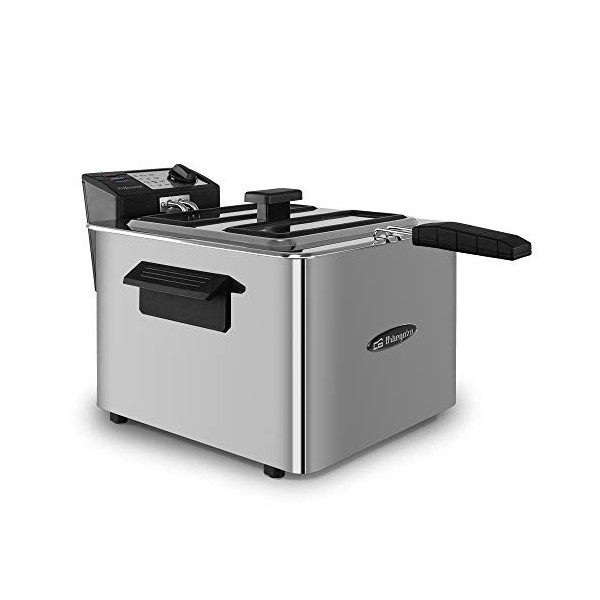Orbegozo Fdr 80 - Friteuse professionnelle, 8 litres, thermostat réglable, témoins lumineux, poignée toucher froid, chemin de