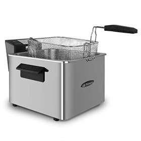 Orbegozo Fdr 80 - Friteuse professionnelle, 8 litres, thermostat réglable, témoins lumineux, poignée toucher froid, chemin de