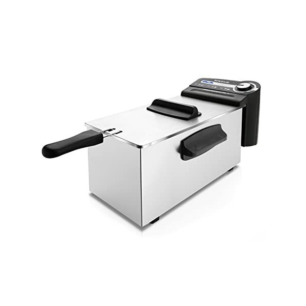 Taurus Professional 4 - Friteuse électrique 2200W, 4L, Position égouttage huile, pour 5 à 6 portions, Température réglable, I