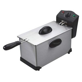 DCG Eltronic FR2759 Solo 3.5L 2000 W Noir, Acier inoxydable – Friteuse 3,5 L, Solo, noir, acier inoxydable, acier inoxydable,