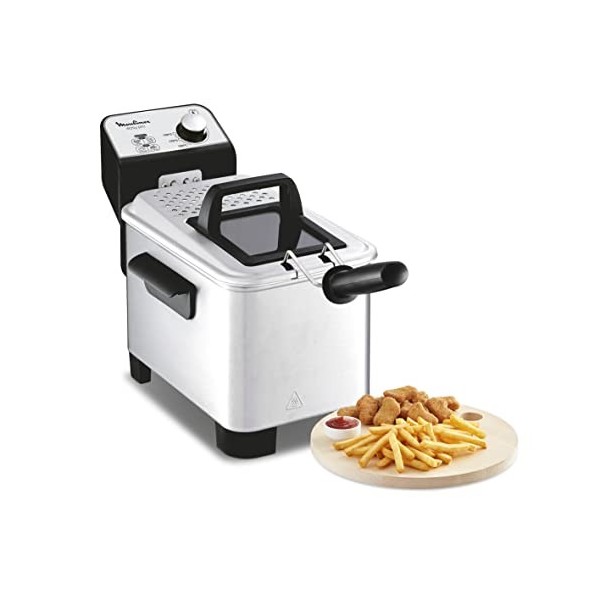 Moulinex Friteuse à huile semi-professionnelle, 3 L, Résistance immergée, Contrôle de la température, Démontable, Surveillanc