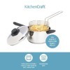 Kitchencraft Friteuse à Frites et Panier, Acier Inoxydable 20cm