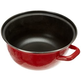 IBILI - Friteuse avec panier et couvercle Korinto, 24 cm, Acier émaillé, Antiadhésif, Compatible avec l’induction