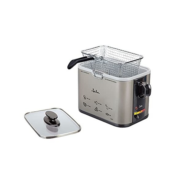 Jata - FR326E - Friteuse, 1000 watts, Couleurs Noir / Argent, 1.3L